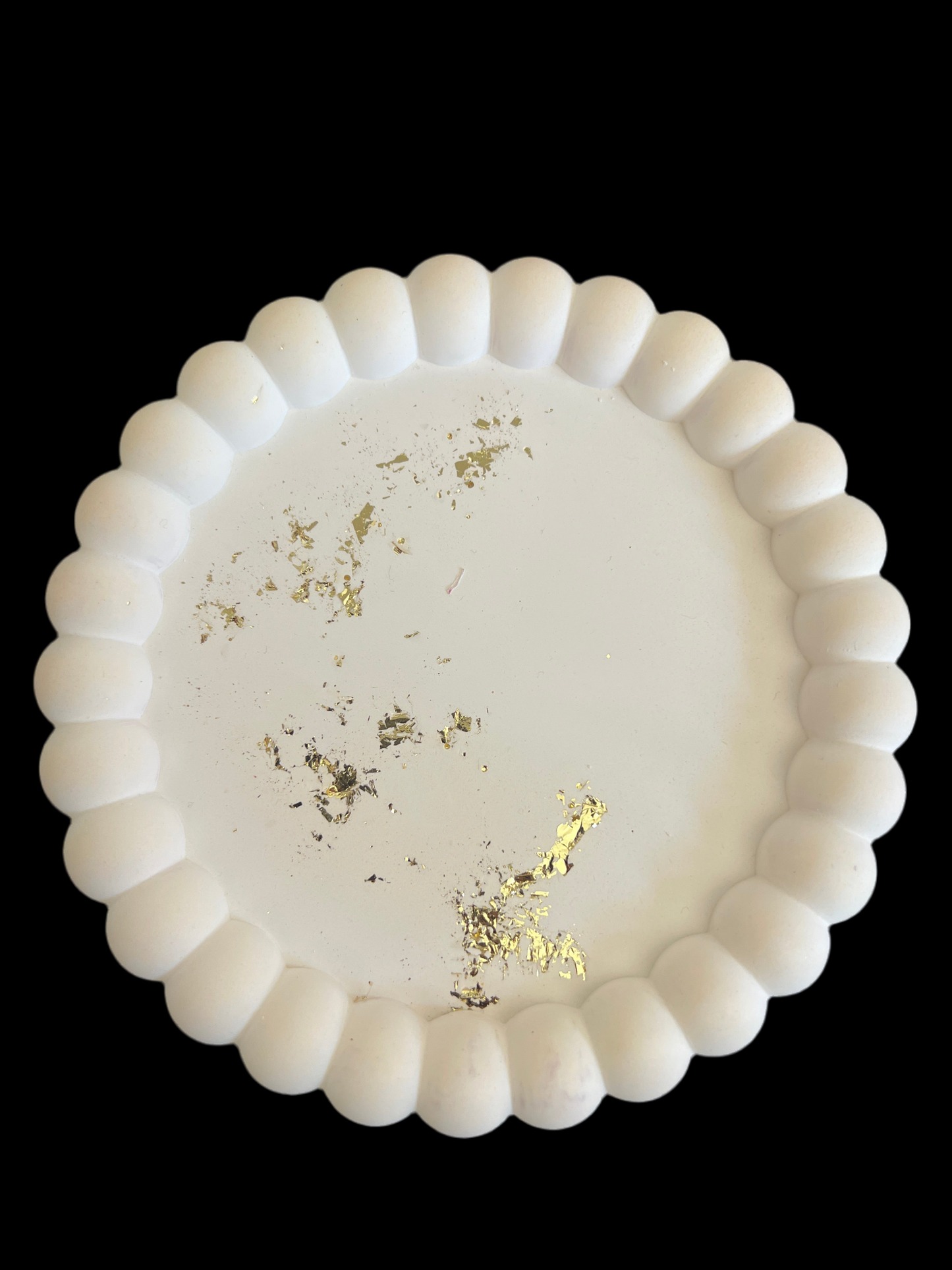 Plateau/ Vide poche/ Porte bougie en plâtre de moulage