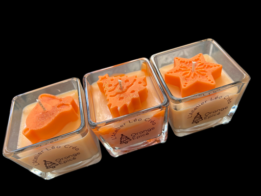 Orange Épicé +/-125g de cire