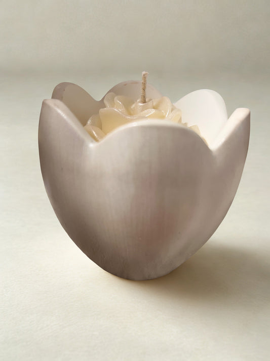 Bergamote +/-85g de cire pot en plâtre de moulage