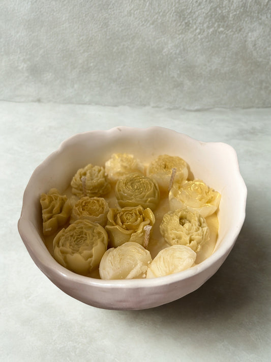 Bergamote +/-230g de cire pot en plâtre de moulage