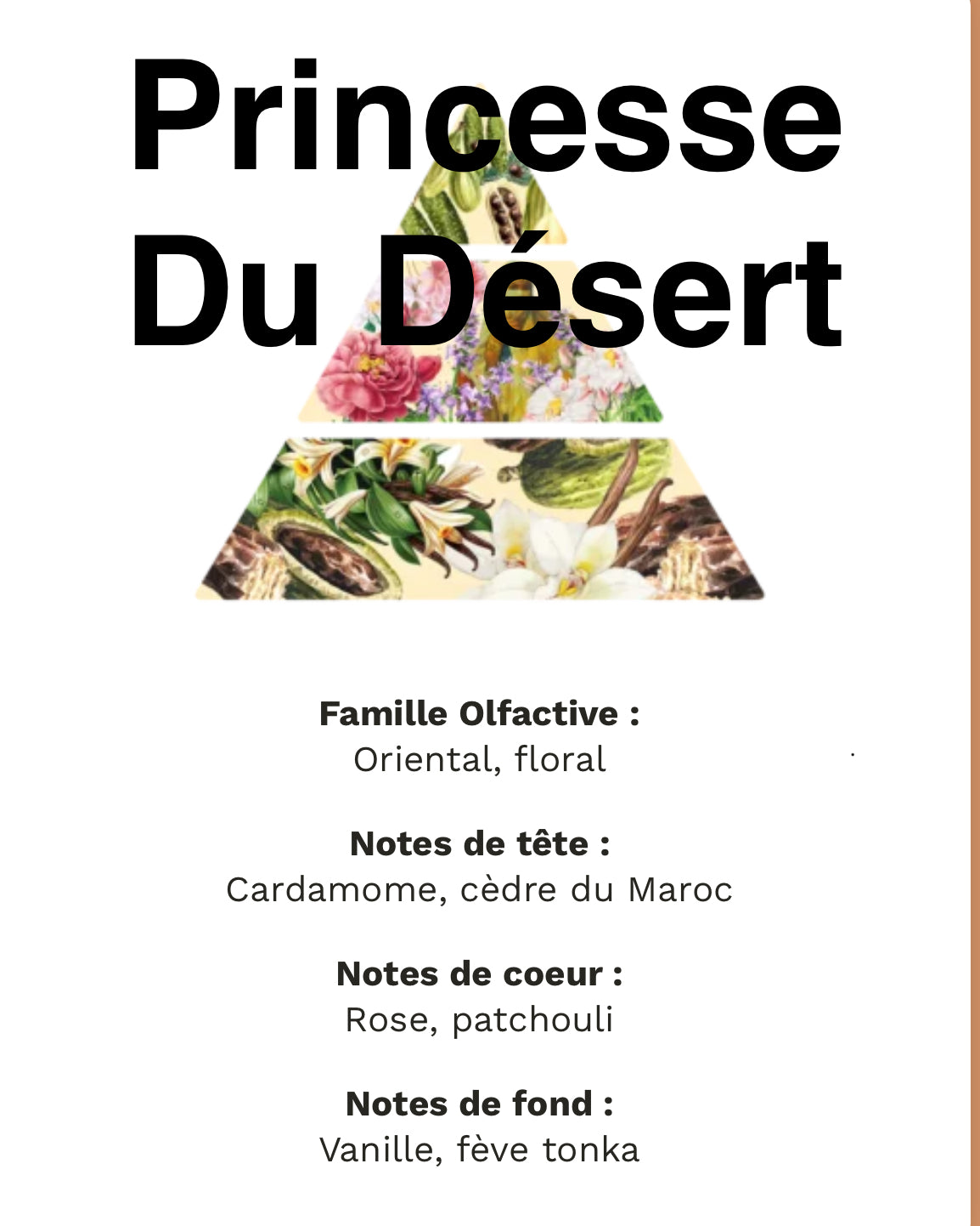 Princesse du désert +/-115g de cire