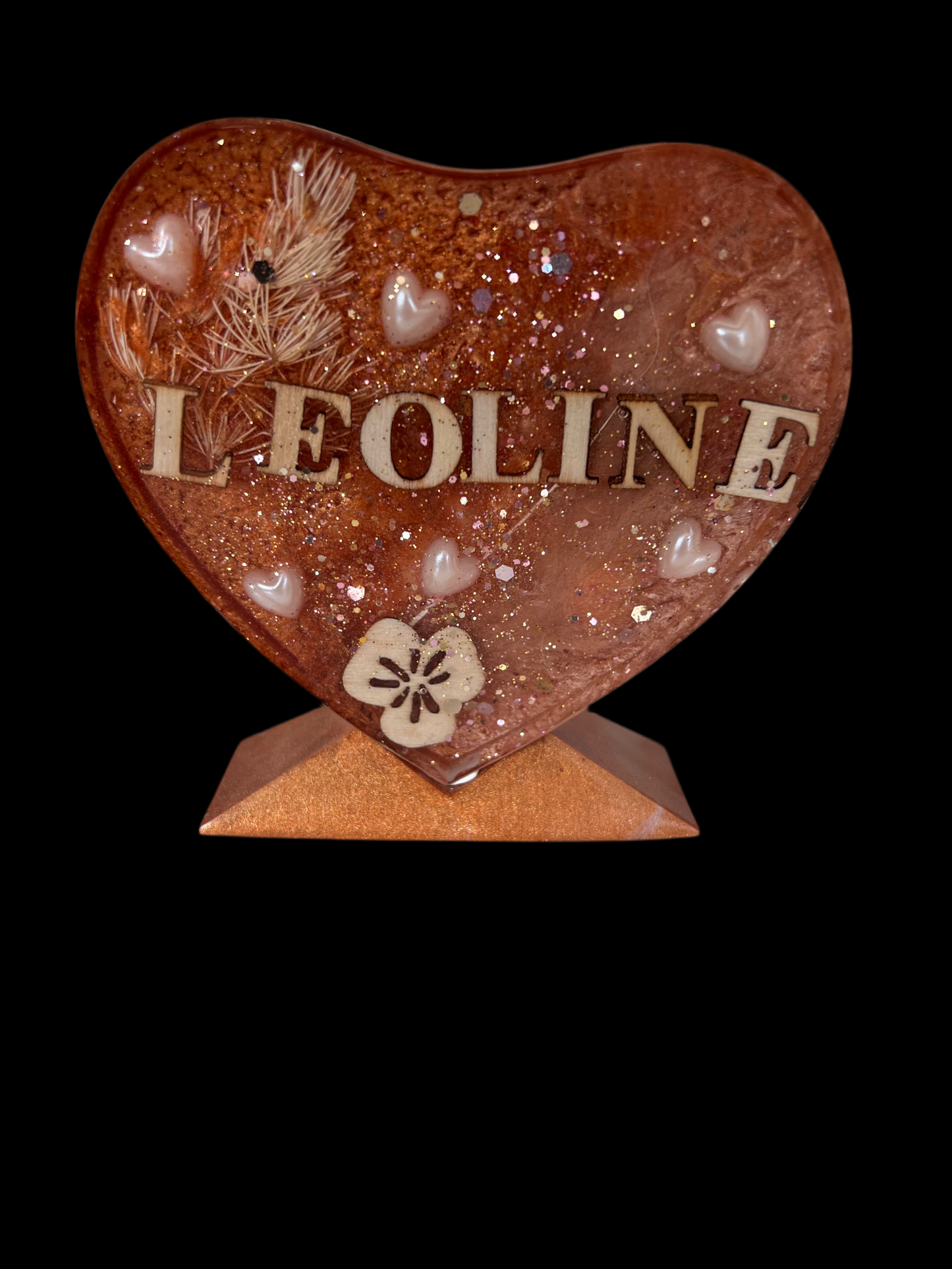 En résine Époxy à personnaliser (pas à vendre juste un exemple)