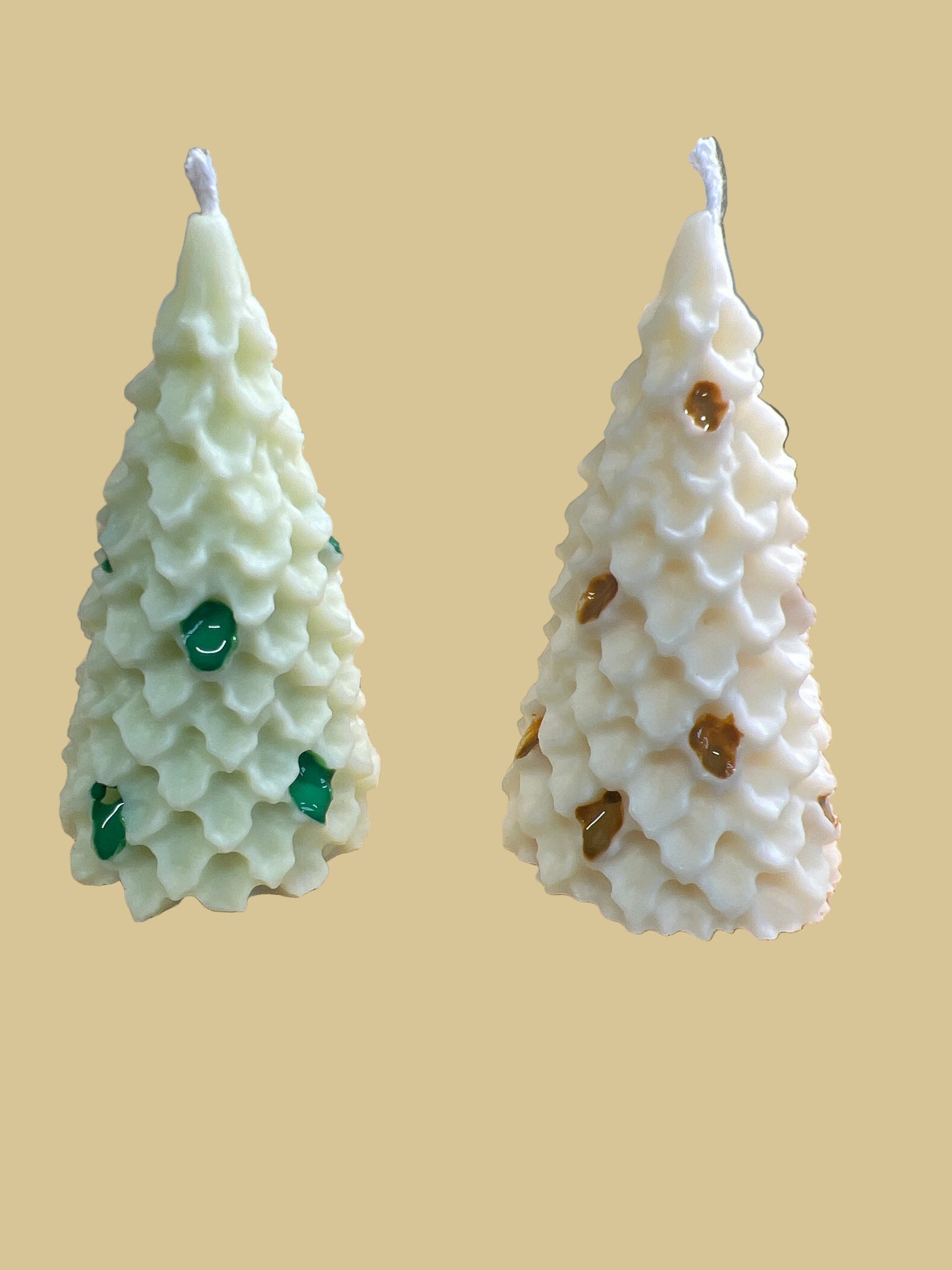 Vert- Fleur de Coton Blanc- Pain d’épices +/-60g de cire