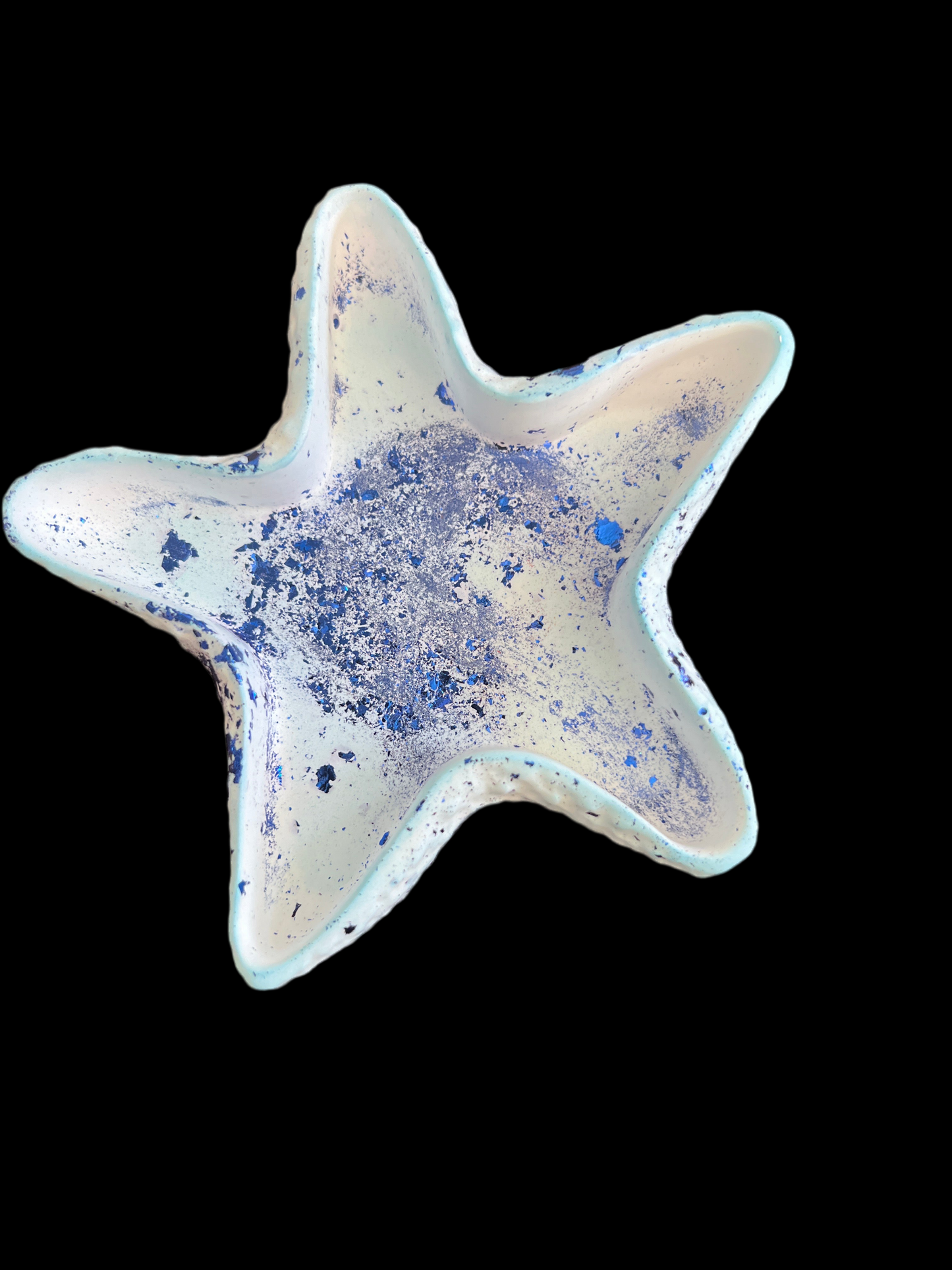 Porte bougie / Vide poche en plâtre de moulage