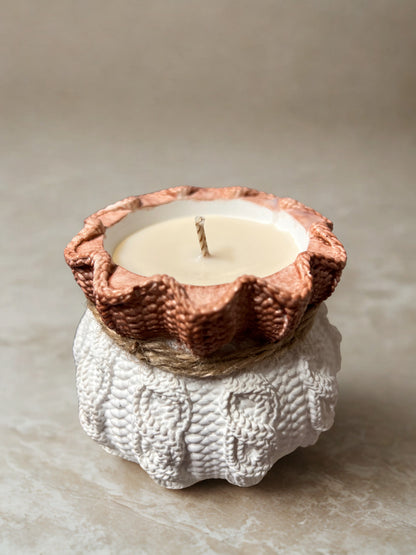 Cuir et Bois +/-55g de cire pot en plâtre de moulage