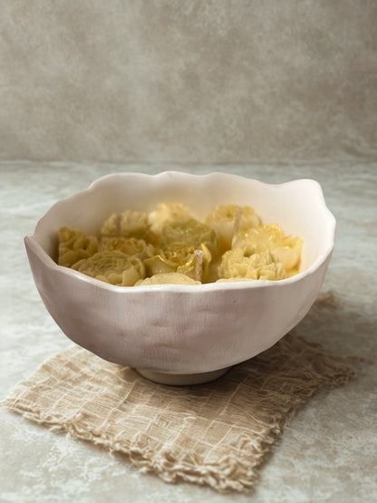 Bergamote +/-230g de cire pot en plâtre de moulage