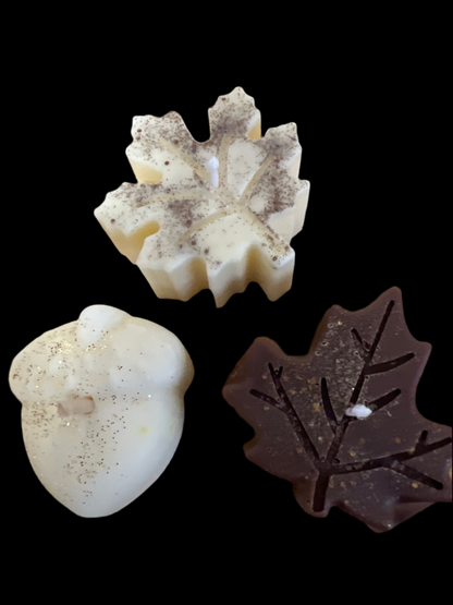 Ensemble plateau feuille & bougie