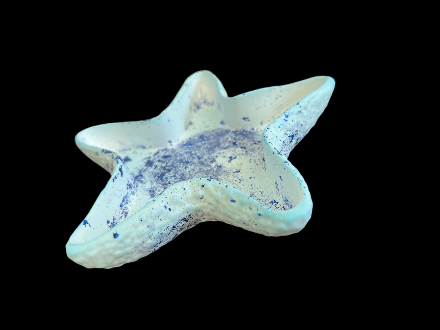 Porte bougie / Vide poche en plâtre de moulage