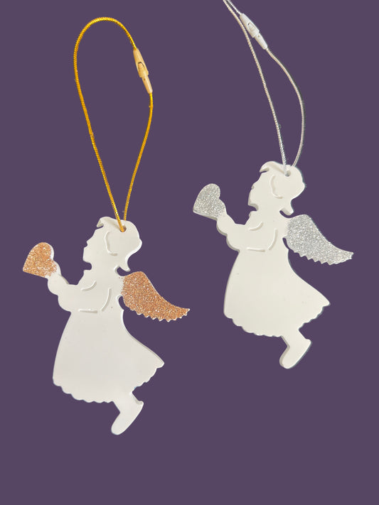 Suspension en plâtre Ange