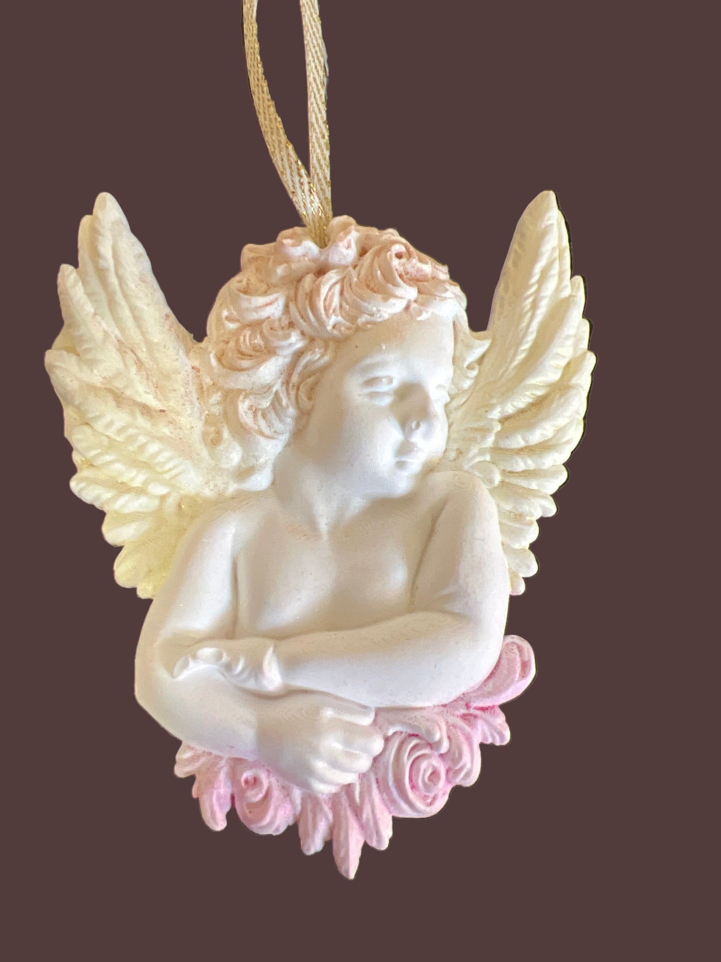 Suspension Ange en plâtre